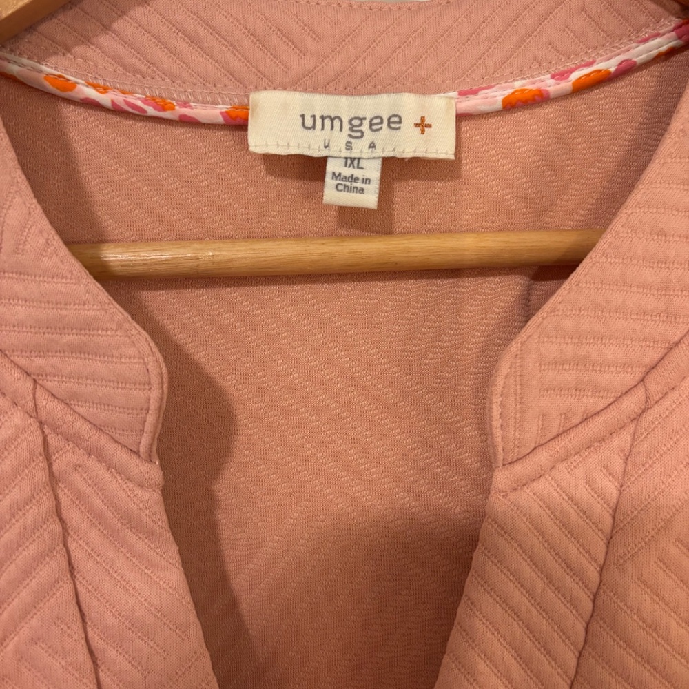 Umgee Blush Textured Dress, 1XL - Picture 2 of 9
